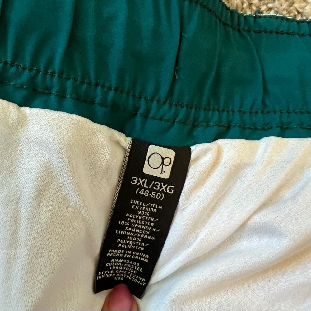 NWT OP Big Men’s 3XL Swim trunks Swimsuit 48-50 Turquoise NEW Board Shorts - Picture 6 of 10